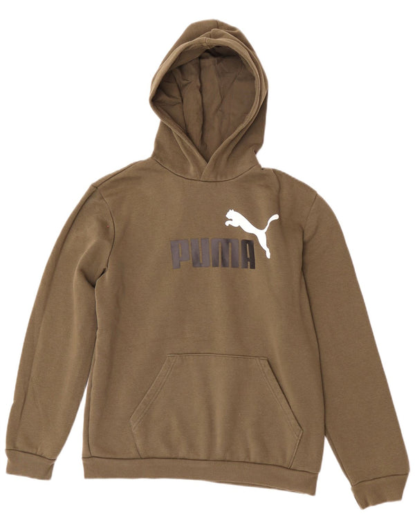 Puma Pull à Capuche Graphique Garçon 15-16 ans Kaki Coton