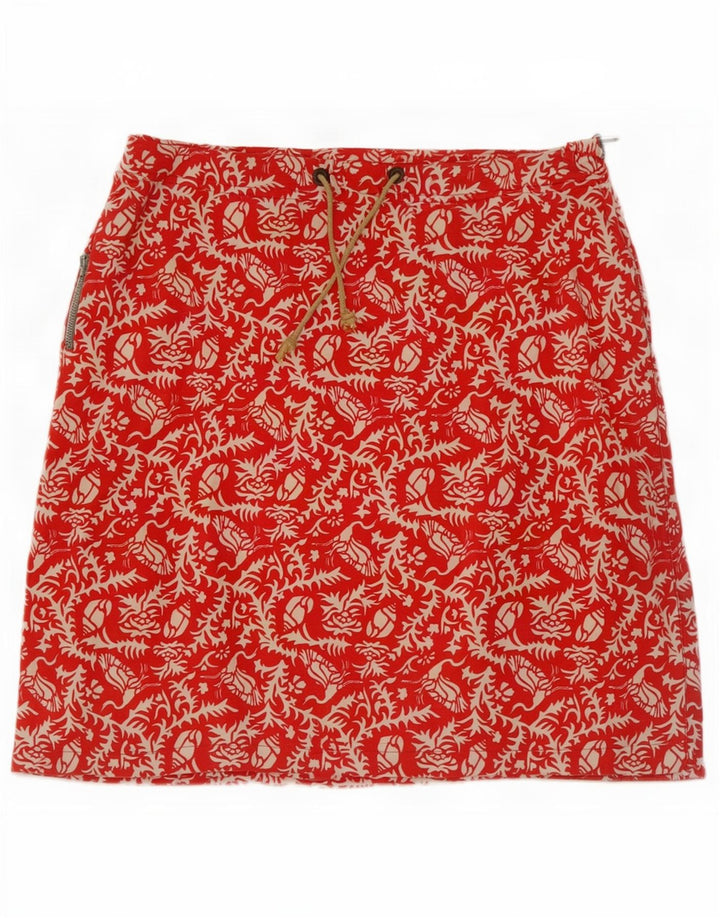 Murphy & Nye Mini-jupe W27 en coton floral rouge pour femme