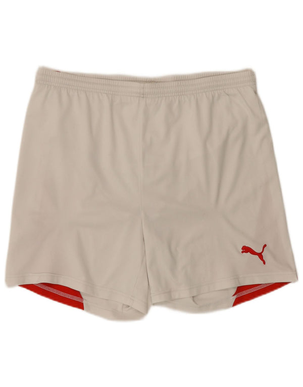 Puma Short de Sport Homme Blanc Large Colorblock