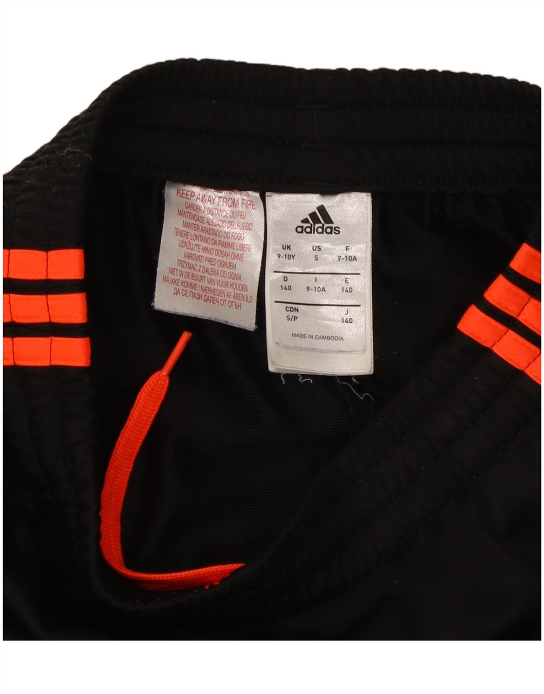 ADIDAS Pantalon de survêtement garçon 9-10 ans Noir Polyester