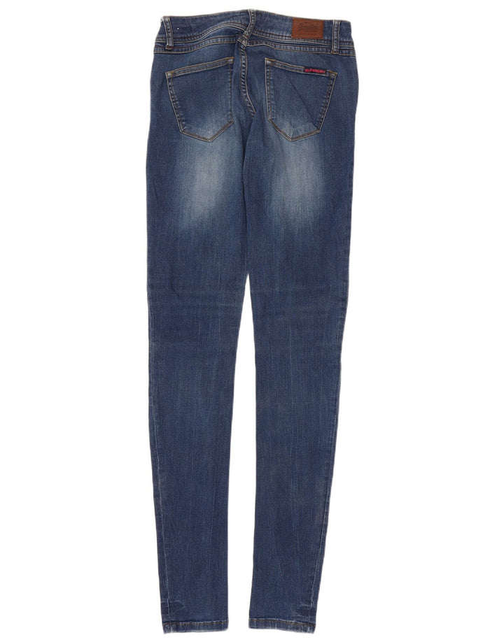 SUPERDRY Jean Rosefill Super Skinny Femme W30 L35 Bleu Coton