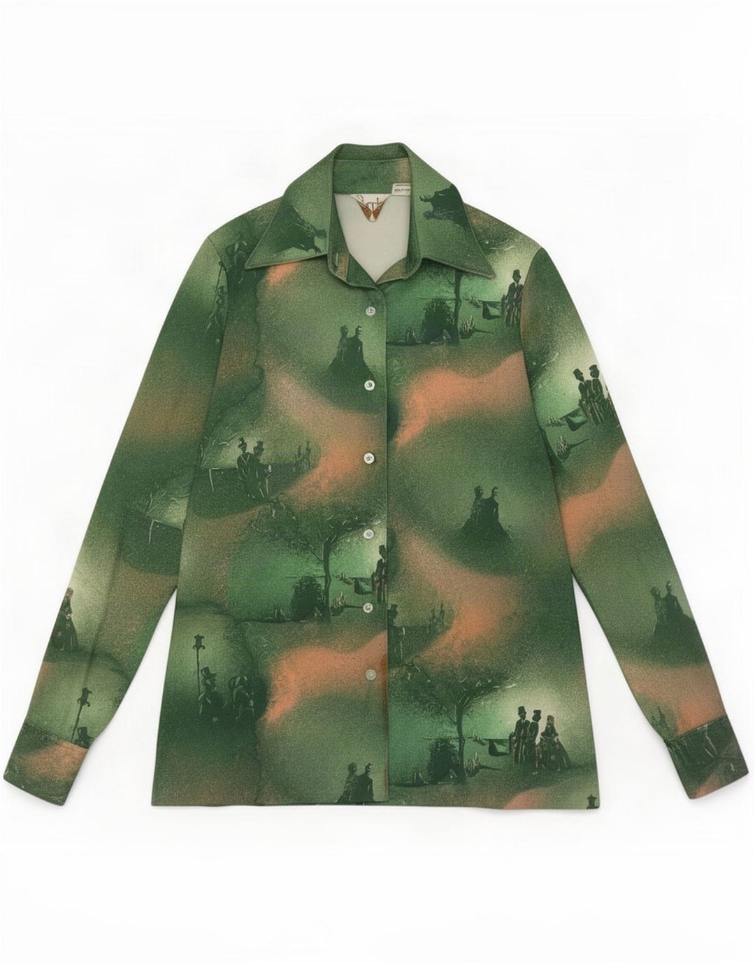 Puccini Chemisier Femme UK 42 Vert Moyen Polyester Nouveauté