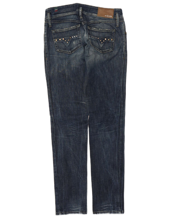 Jean Slim Taille Basse Femme Diesel Matic W29 L32 Bleu Coton
