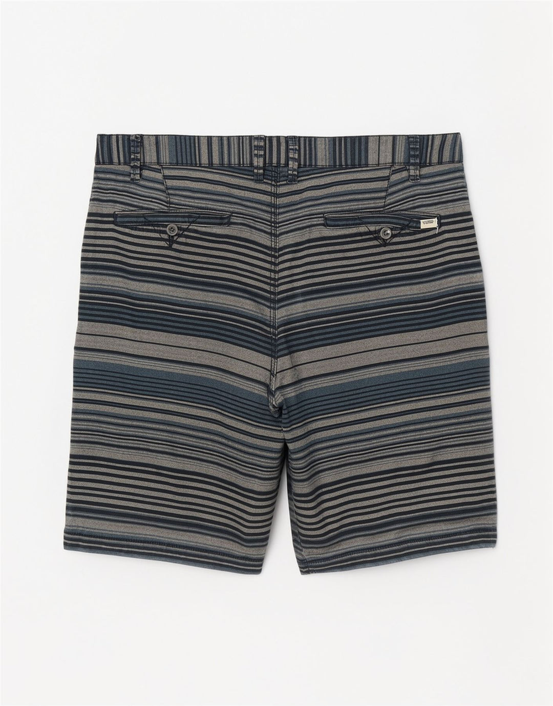 Vans Short décontracté pour homme W34 en coton rayé bleu grand