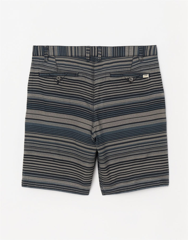 Vans Short décontracté pour homme W34 en coton rayé bleu grand