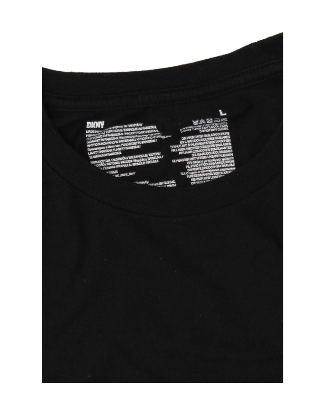 Dkny T-Shirt Homme Haut Grand Coton Noir