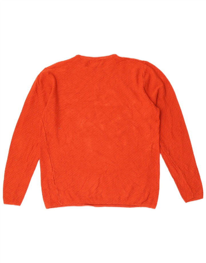 Zara Pull à col rond pour homme Petite viscose orange