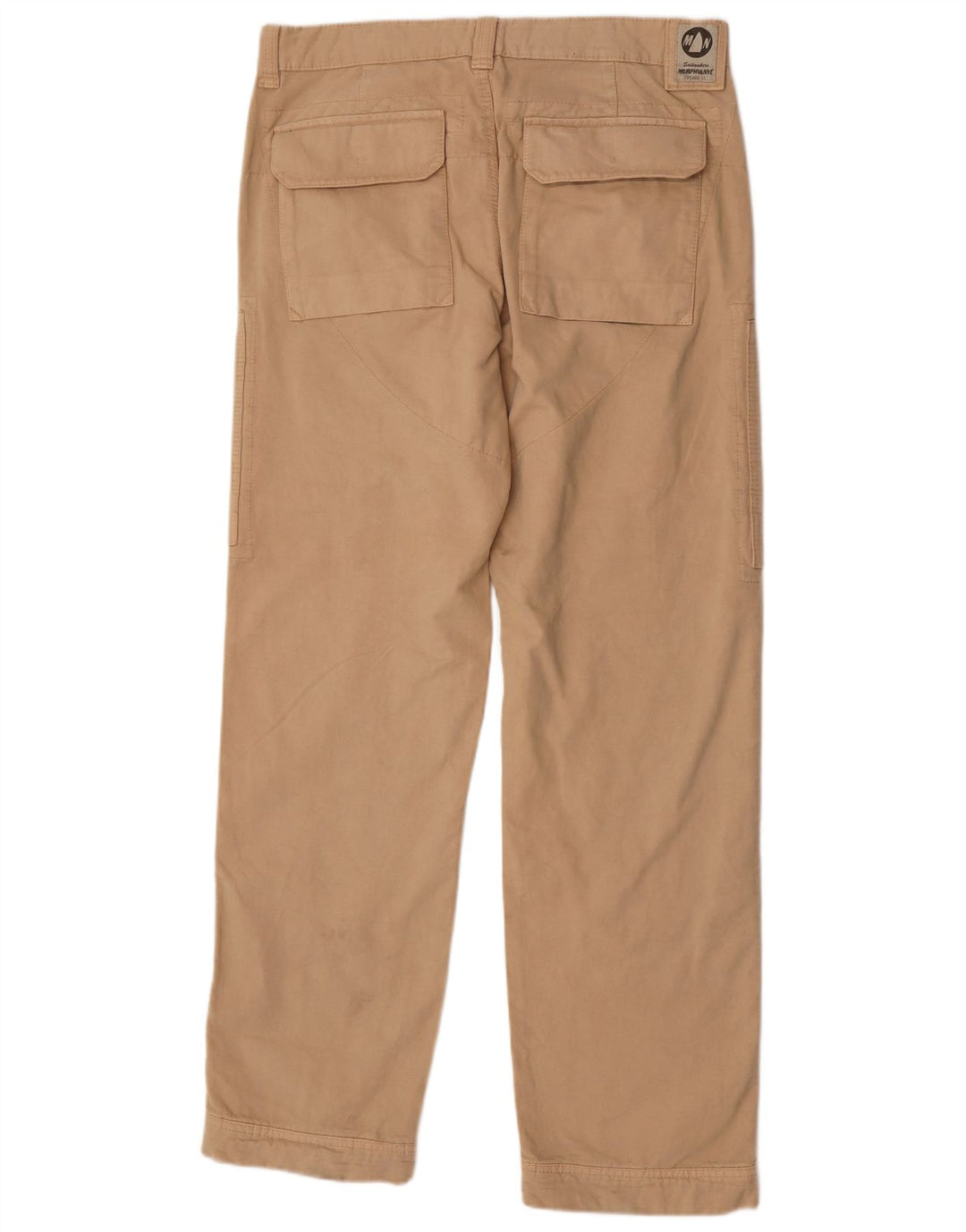 Murphy & Nye Pantalon cargo droit pour homme W36 L34 Coton beige