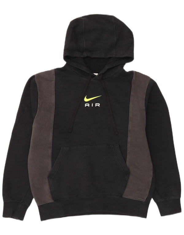 Nike Pull à capuche graphique pour homme en coton color block Noir Taille S