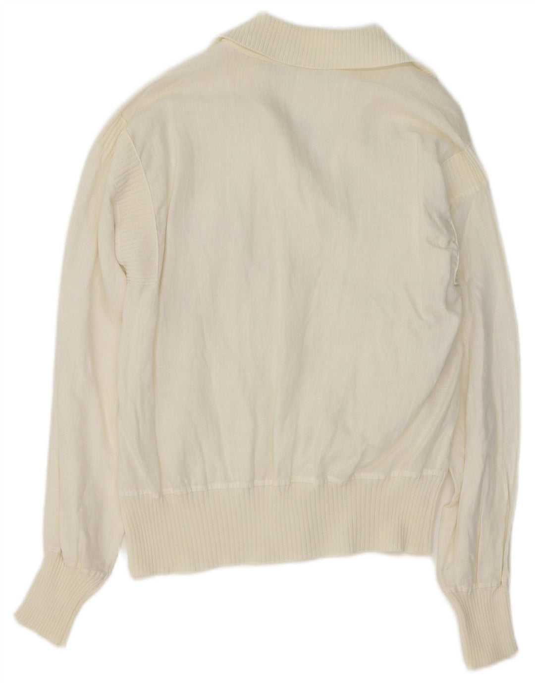 Chemisier chemise femme vintage UK 16 Grand Blanc