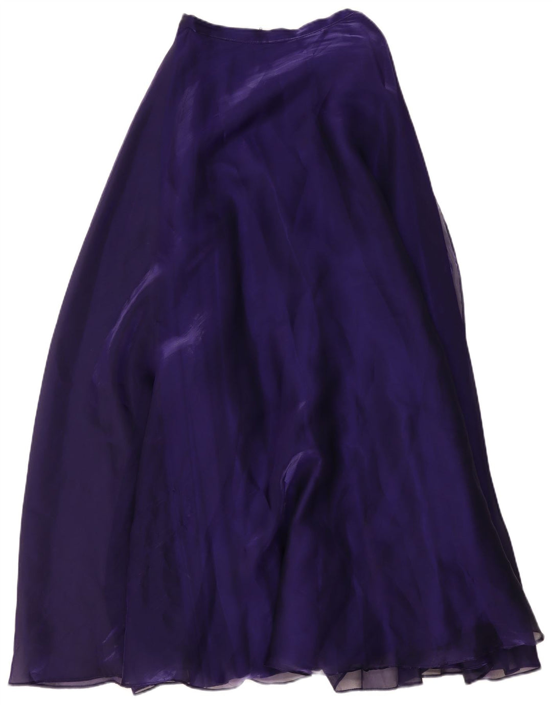 vintage Femme Maxi Jupe Petite W26 Violet Polyester