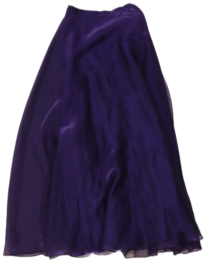 vintage Femme Maxi Jupe Petite W26 Violet Polyester