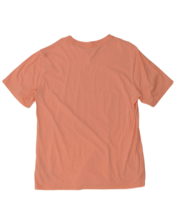 CONVERSE T-Shirt Graphique Homme Top XL Rose Coton