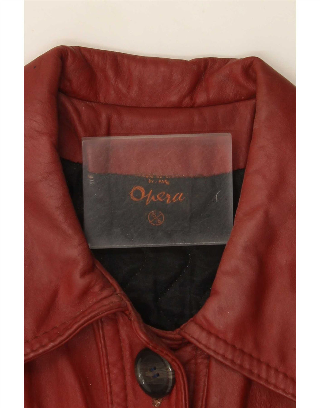 Opera Manteau en cuir pour femme UK 10 Petit Bordeaux Classique