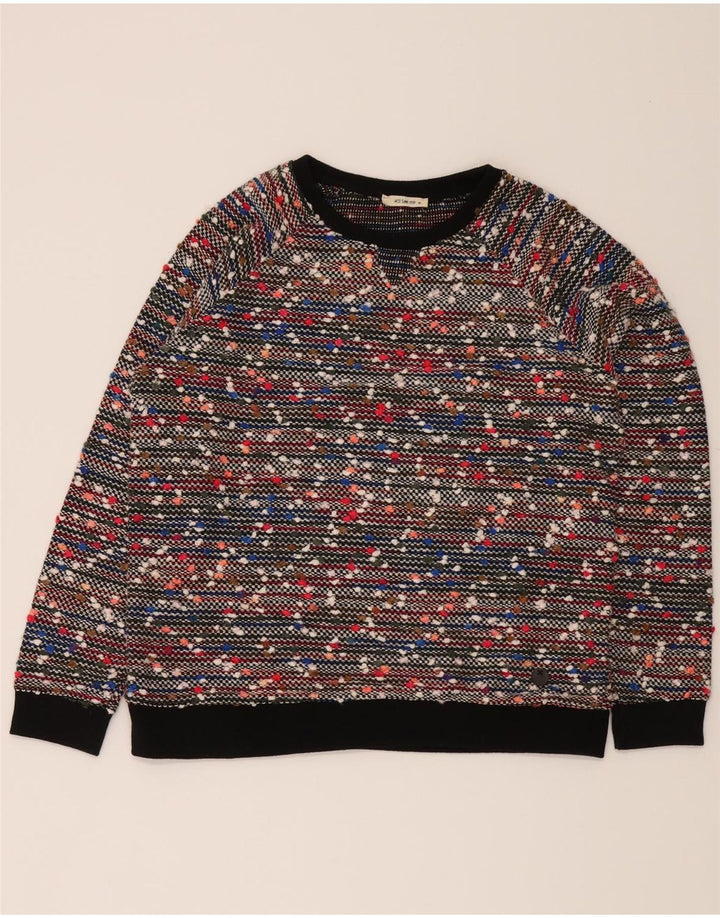LEE Womens Crew Neck Jumper Sweater UK 14  Medium Multicoloured Flecked Vintage Lee and Second-Hand Lee from Messina Hembry 