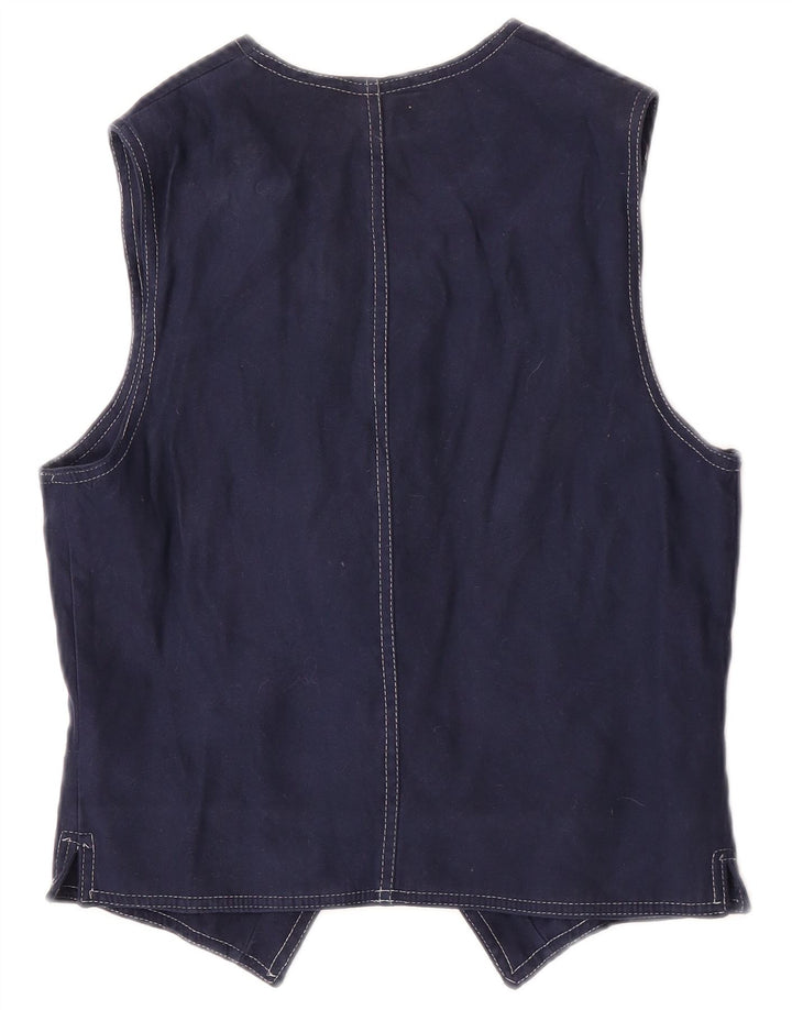 Okay Gilet Femme UK 42 Medium Bleu Marine Polyester