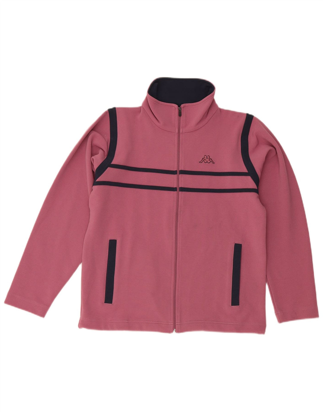 Kappa Veste de survêtement pour femme UK 10 Petit Rose Colorblock Polyester