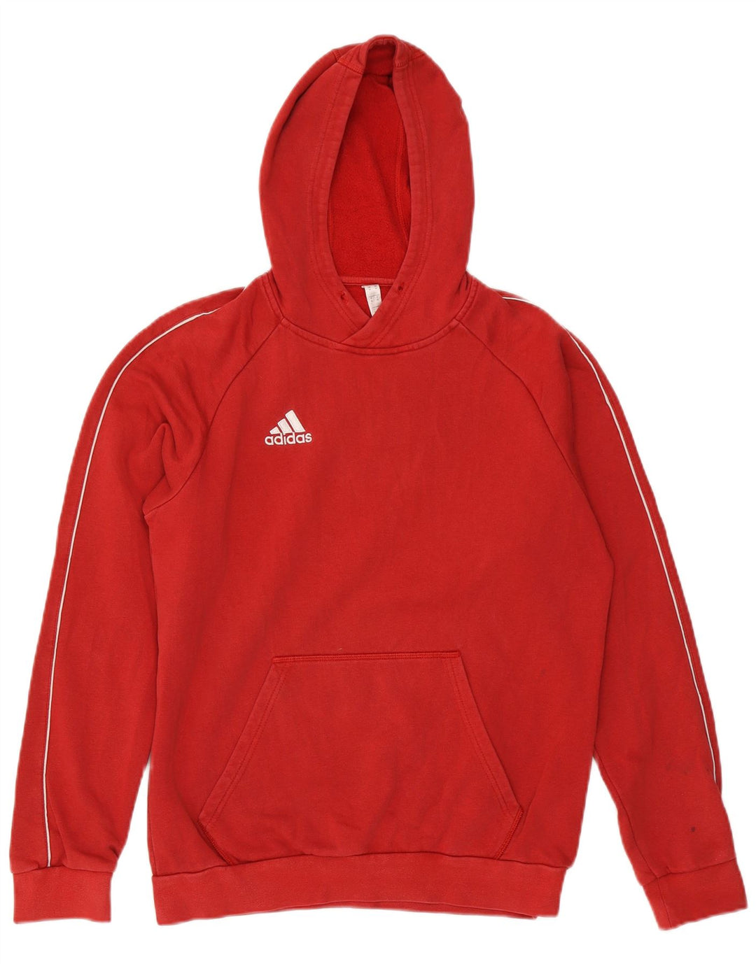 ADIDAS Pull à capuche pour homme en coton rouge moyen