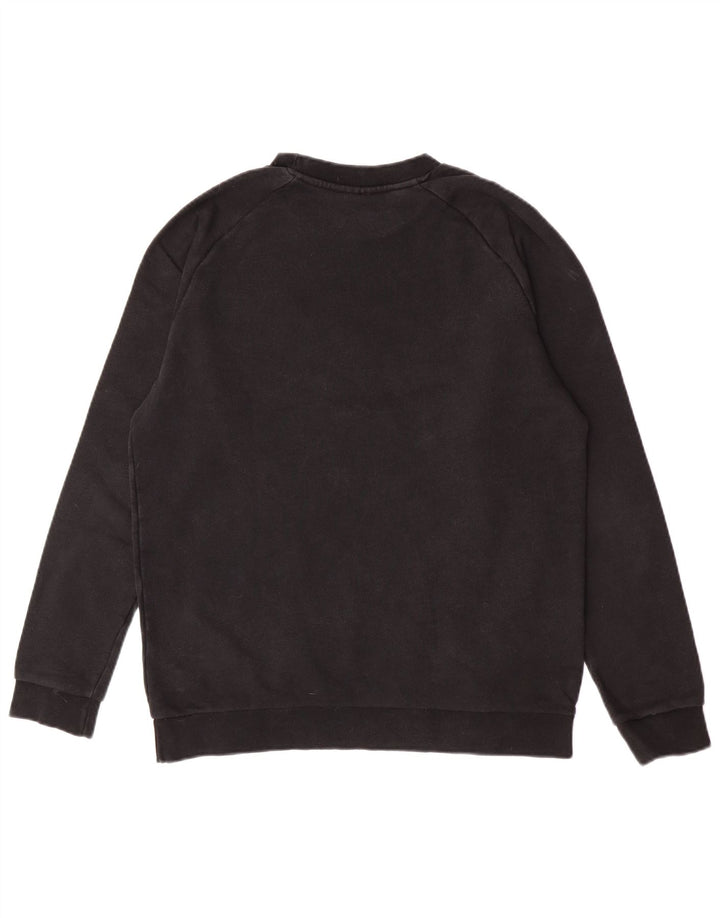 Adidas Sweat-shirt graphique pour homme en coton noir moyen