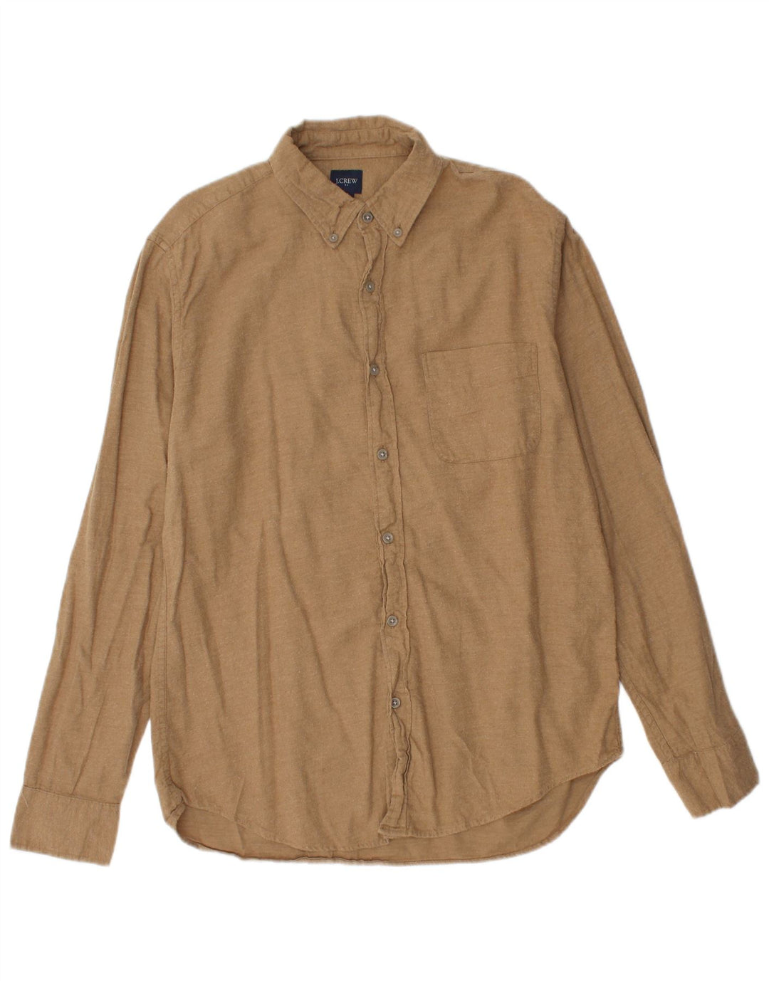 J. CREW Chemise Flanelle Homme Coton Beige Moyen