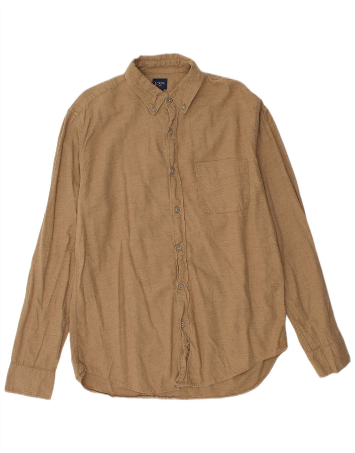 J. CREW Chemise Flanelle Homme Coton Beige Moyen