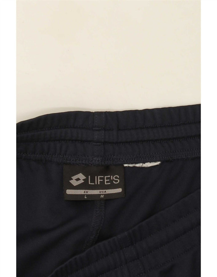Lotto Short de Sport Graphique Homme Bleu Marine Moyen Colourblock