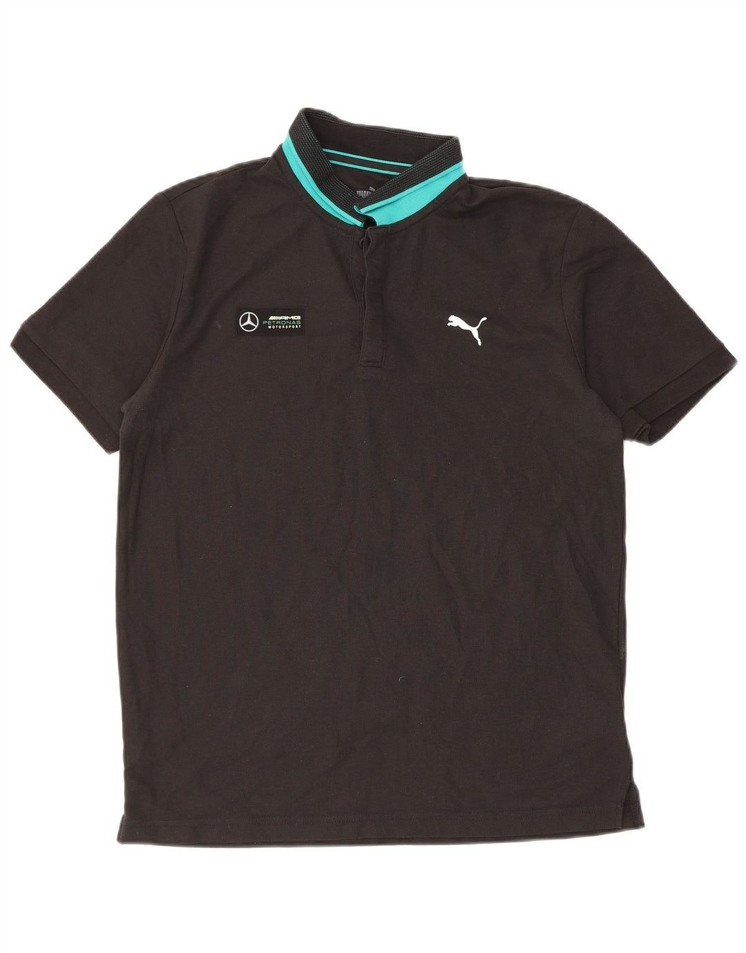 Puma Polo Homme Noir Moyen Colourblock Cotton