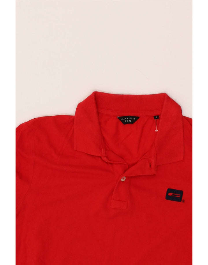 JACK & JONES Mens Polo Shirt Small Red Cotton Vintage Jack & Jones and Second-Hand Jack & Jones from Messina Hembry 