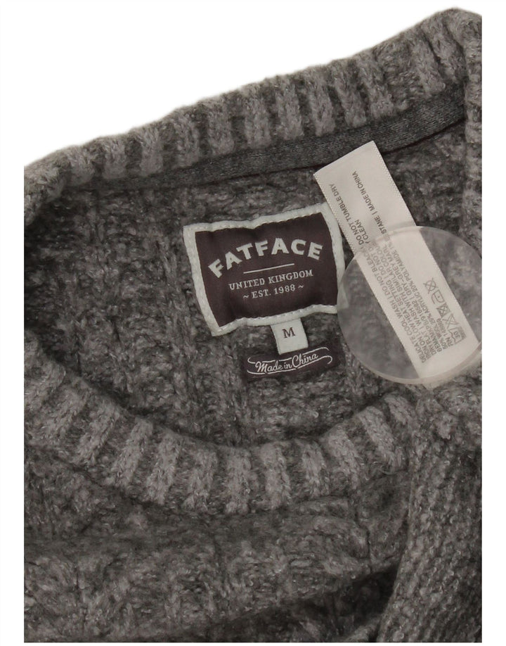 Fat Face Pull ras du cou pour femme UK 14 Laine gris moyen