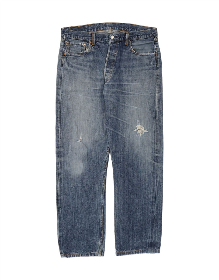Levi's Jean Droit 501 Homme Bleu W36 L30 Coton