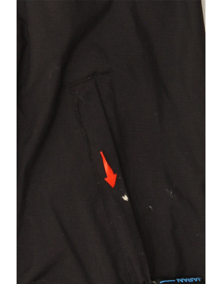 SUPERDRY Veste coupe-vent à capuche pour femme UK 16 Large Noir Nylon