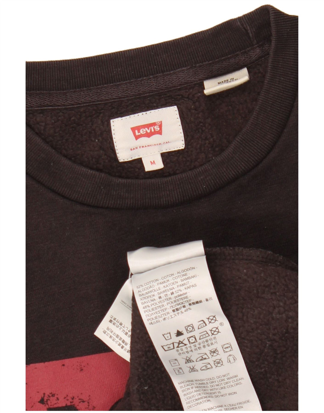 Levi's Sweatshirt Graphic Sweatshirt Homme Noir Moyen Coton