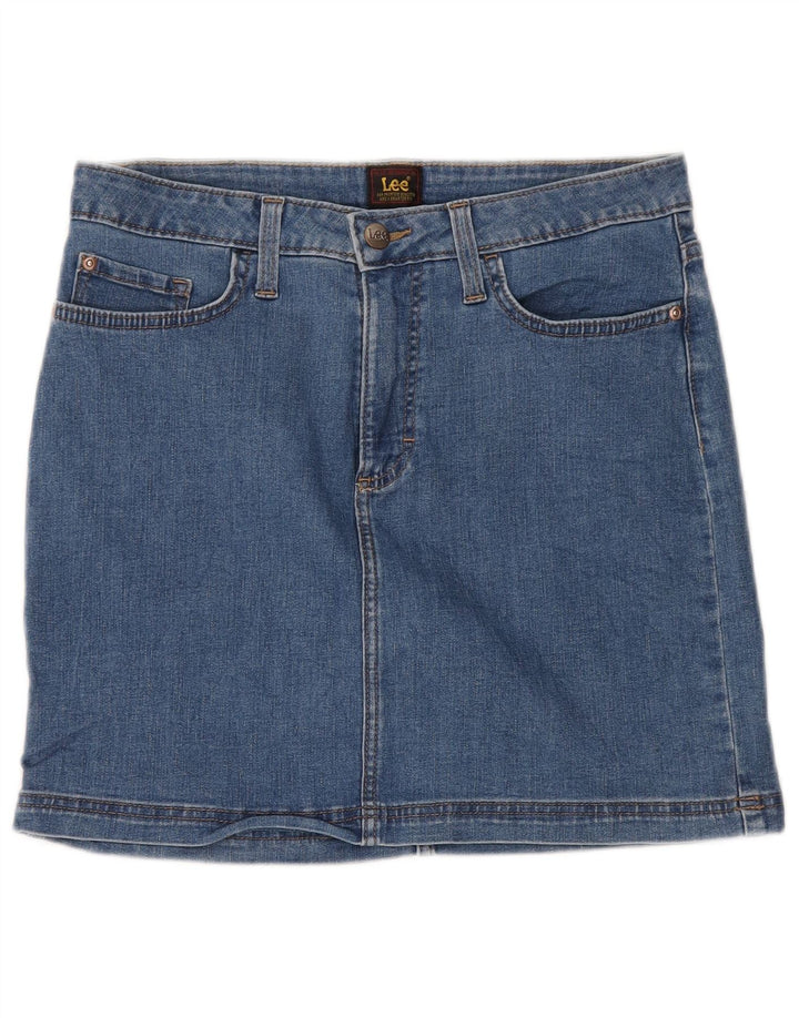 LEE Jupe en jean pour femme US 10 Large W32 Bleu Coton
