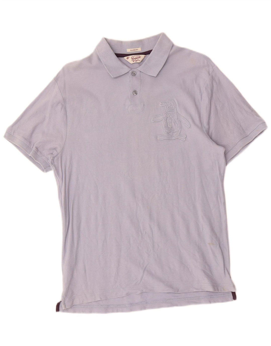 Penguin Polo Graphic Classic Fit Homme Bleu Moyen Coton