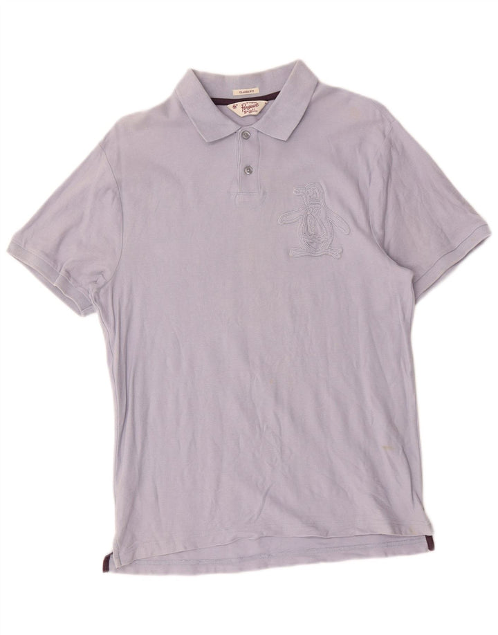 Penguin Polo Graphic Classic Fit Homme Bleu Moyen Coton