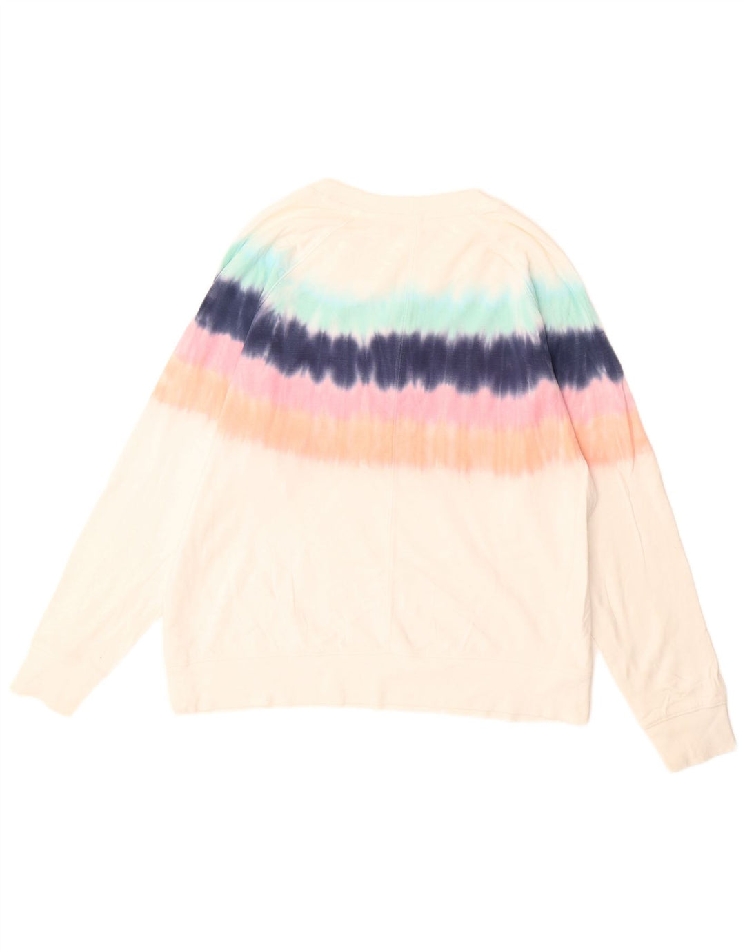 ATHLETA Sweat-shirt pour femme UK 16 Grand coton tie-dye multicolore