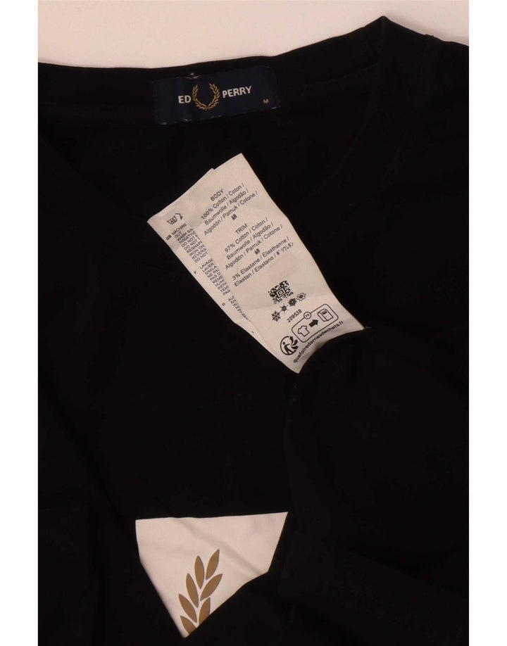 Fred Perry T-Shirt Graphique Homme Noir Moyen Coton