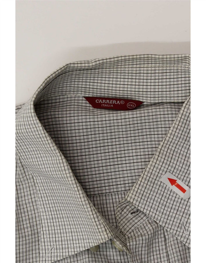 Carrera Chemise Homme 2XL Gris Carreaux