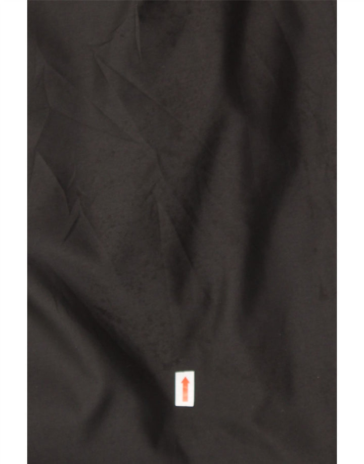 CHAPS Mens Hooded Windbreaker Jacket UK 42 XL Black Polyester Vintage Chaps and Second-Hand Chaps from Messina Hembry 
