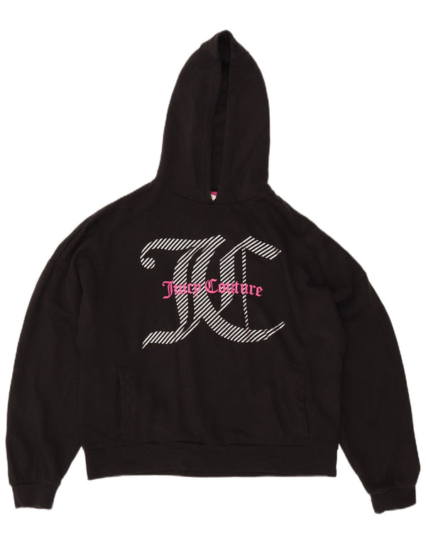 Juicy Couture Pull à capuche surdimensionné graphique pour fille 15-16 ans Noir