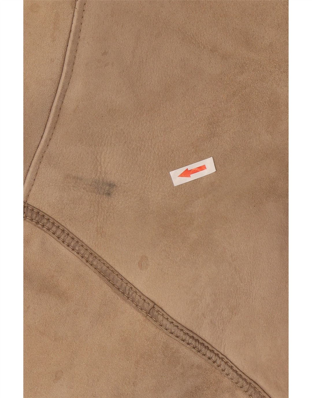 Veste Shearling Femme Vintage IT 46 Grand Shearling Beige