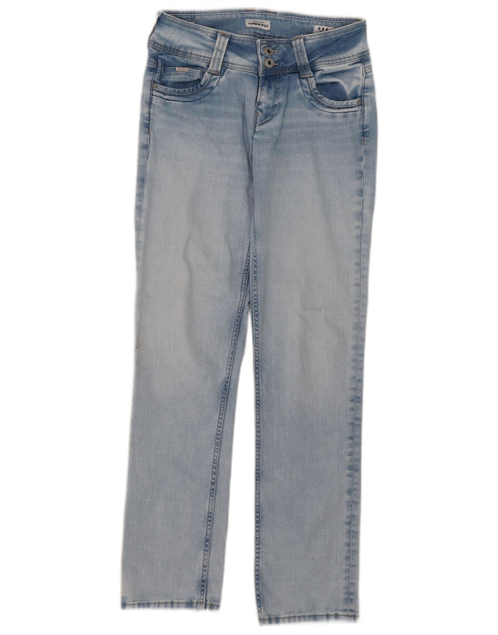 PEPE Jeans Femme Droit W29 L32 Bleu Coton
