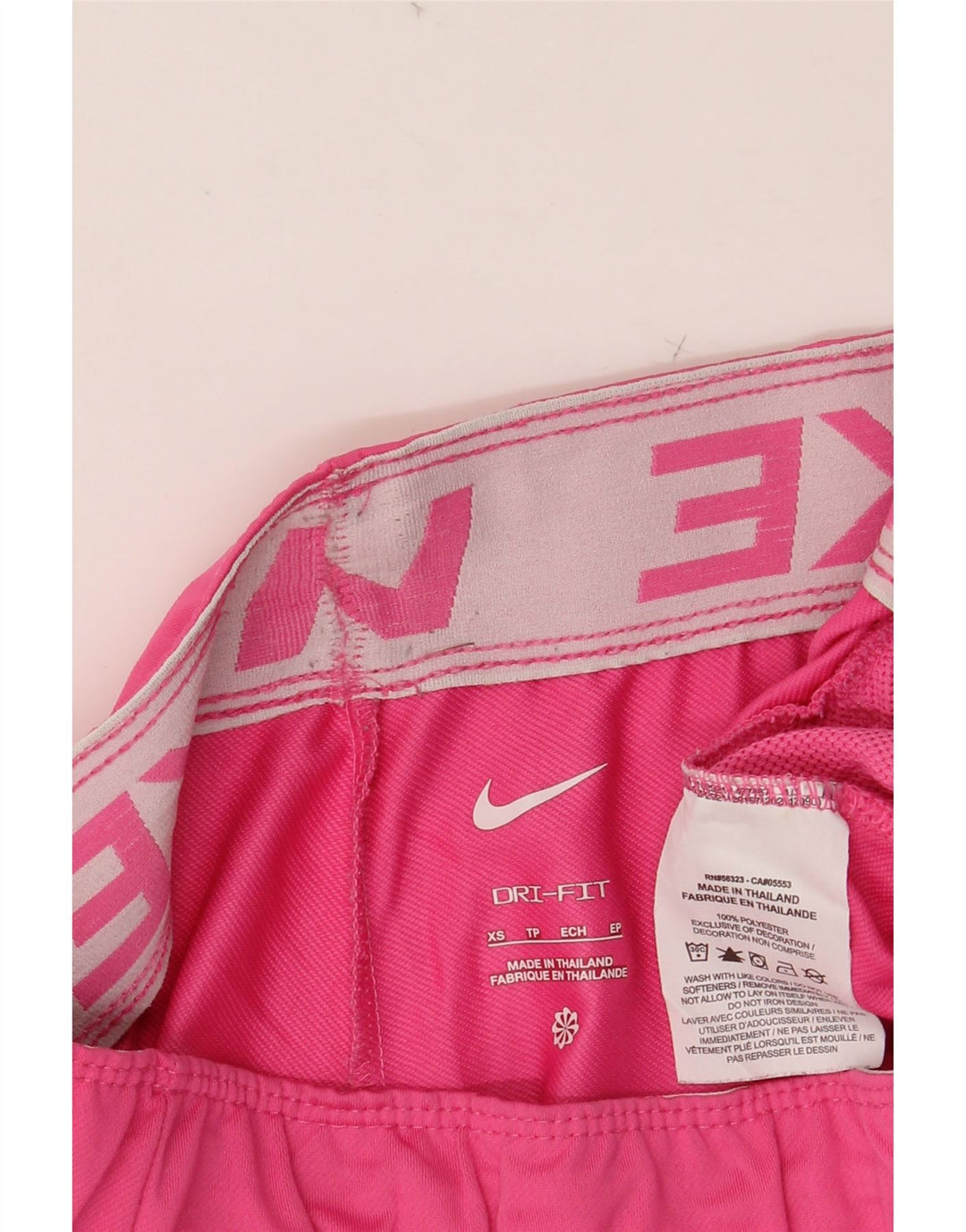 NIKE Short de sport Dri Fit pour femme UK 4 XS Rose Polyester