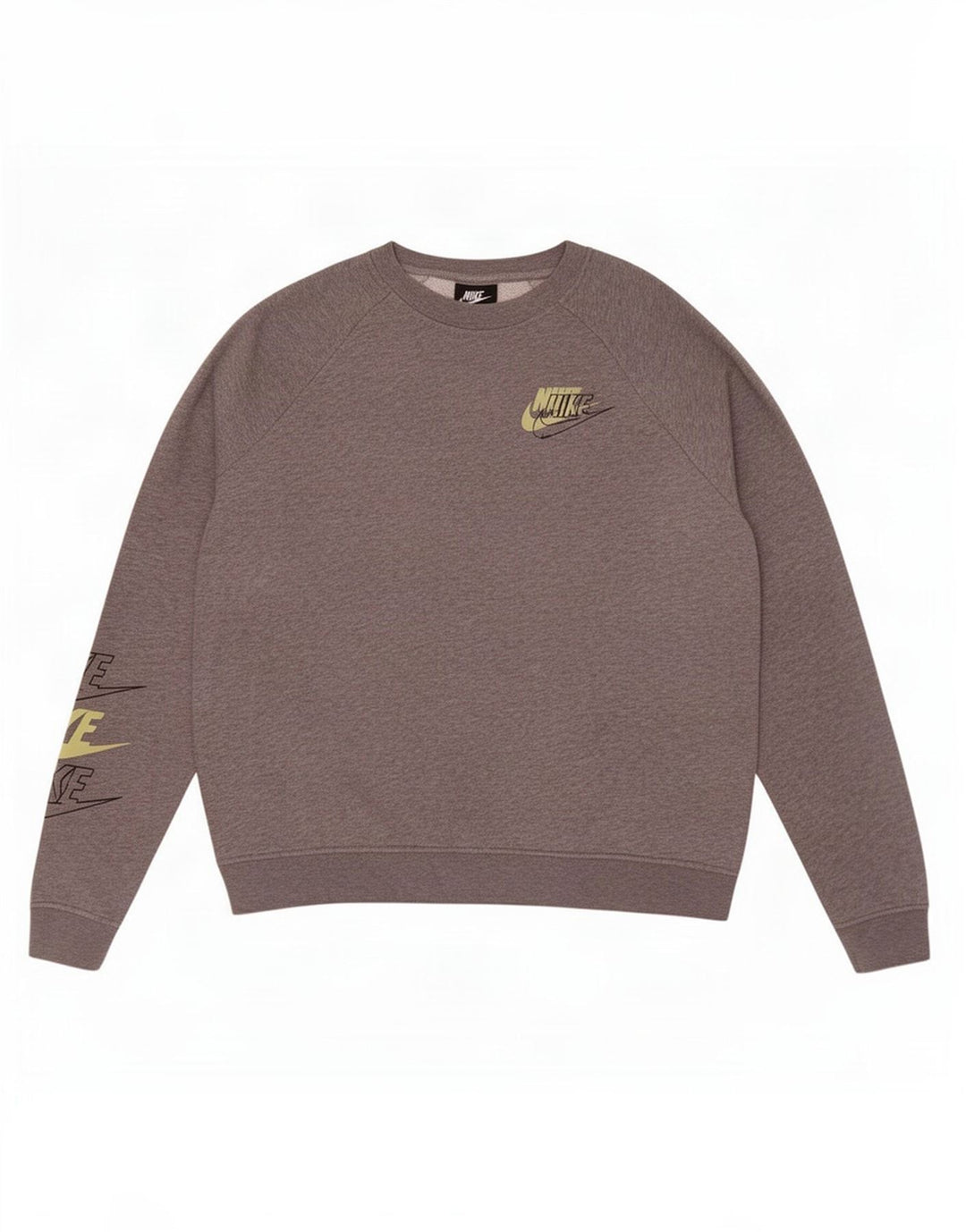 Nike Homme Sweat-Shirt Graphique Gris Moyen Coton