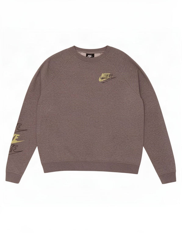 Nike Homme Sweat-Shirt Graphique Gris Moyen Coton