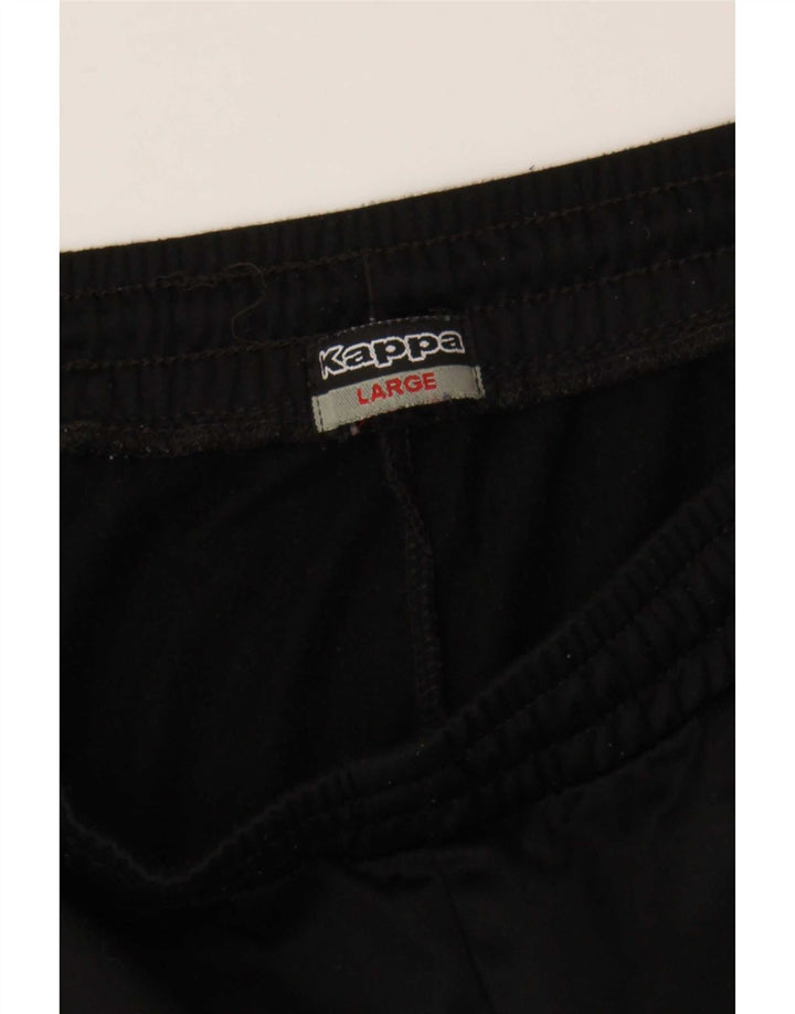 Kappa Pantalon de Survêtement Graphique Homme Joggers Large Noir