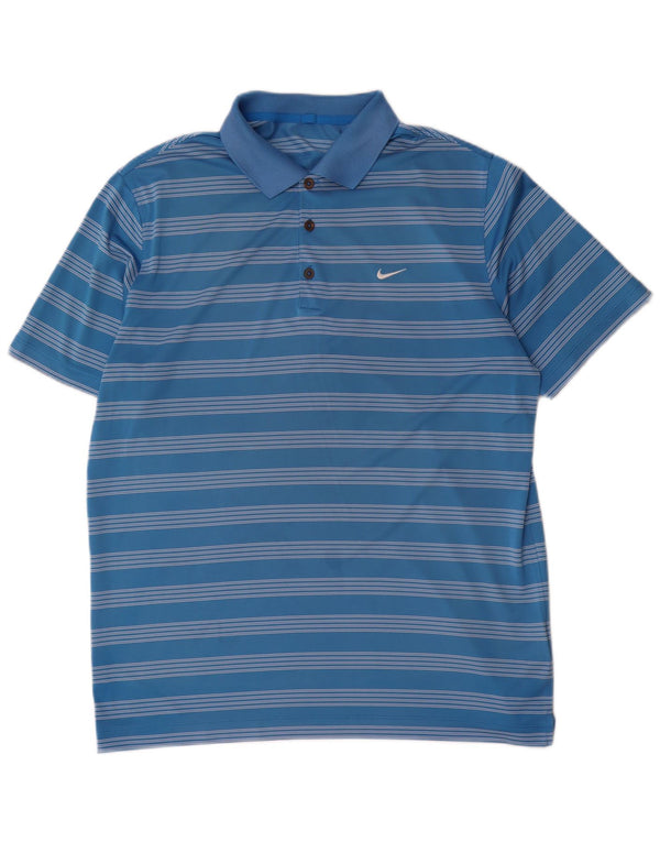 Polo Nike Homme XL Bleu Rayé Polyester