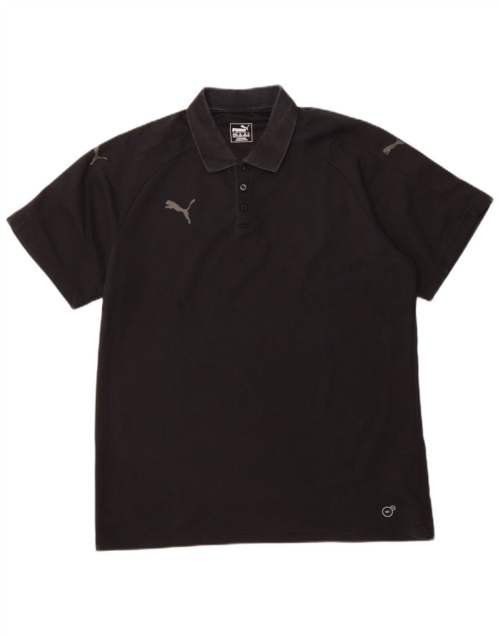 PUMA Polo Homme 2XL Noir Coton