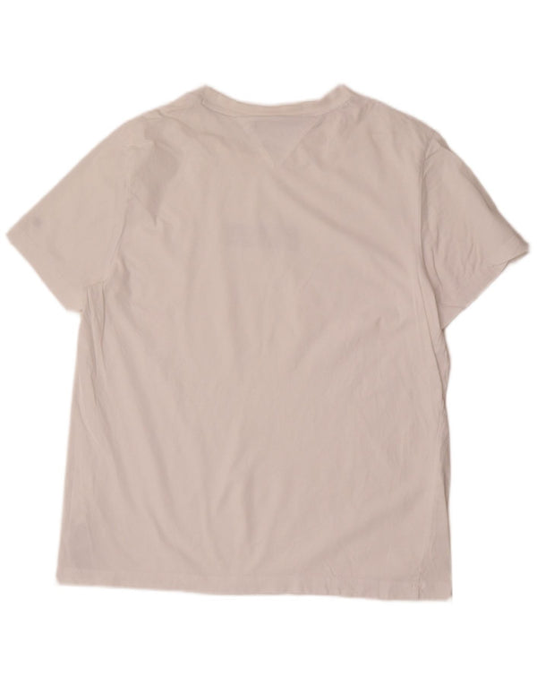 Tommy Hilfiger T-shirt graphique coupe slim pour homme XL Blanc Coton