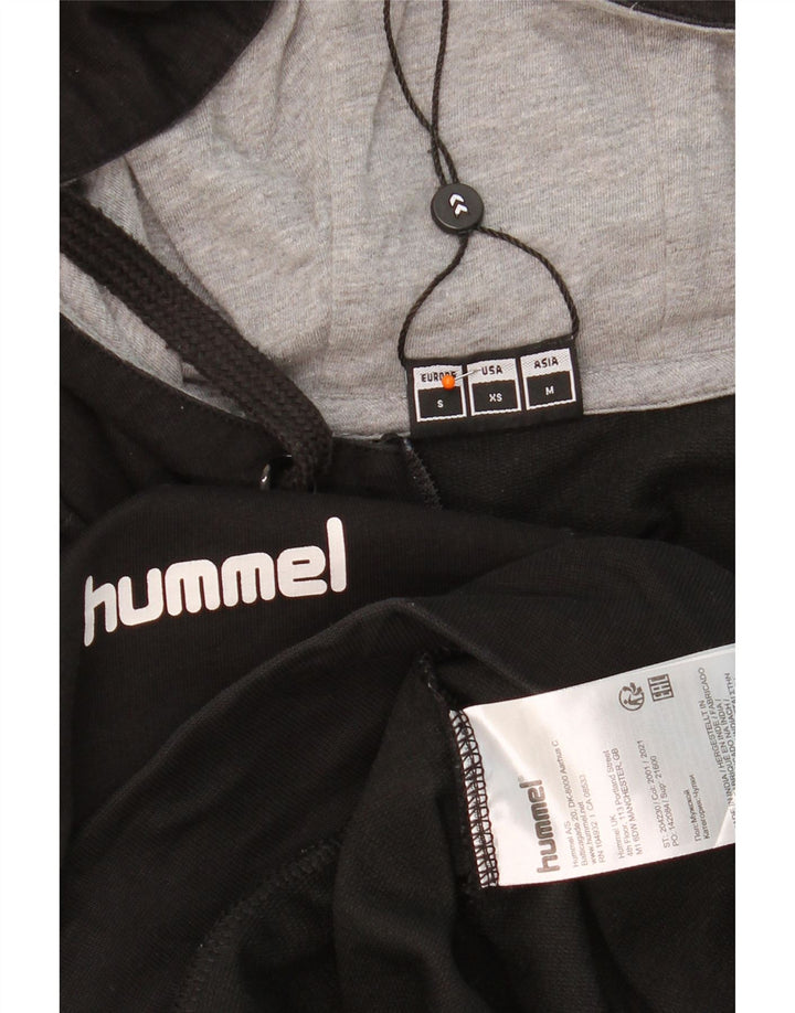 HUMMEL Mens Zip Hoodie Sweater Small Black Cotton Vintage Hummel and Second-Hand Hummel from Messina Hembry 